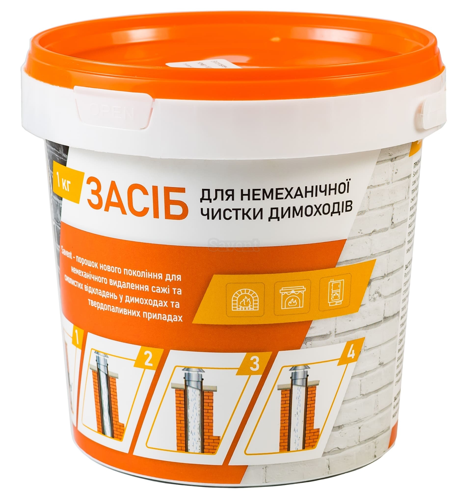 Засіб для немеханічного чищення димоходів Savent 1 кг. Фото 2