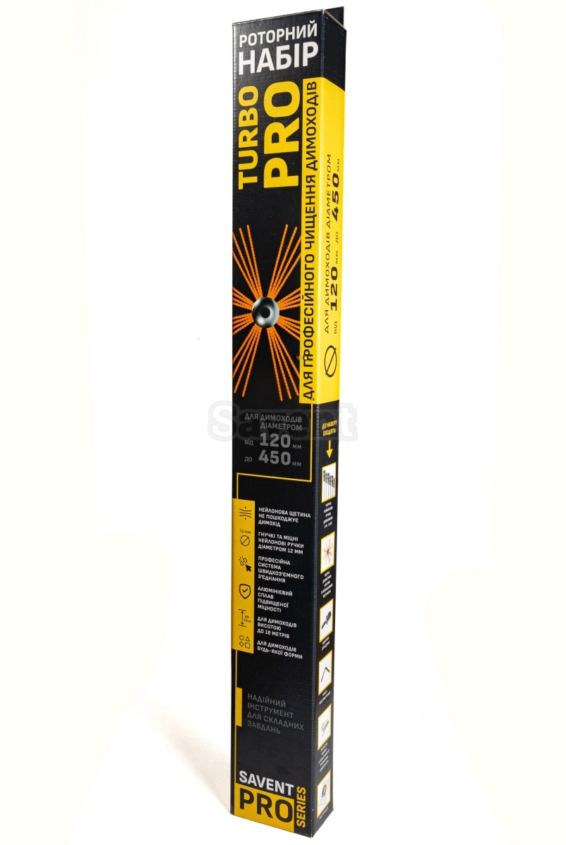 Savent TURBO PRO (1 m х 9 pcs) rotary chimney cleaning kit. Фото 2
